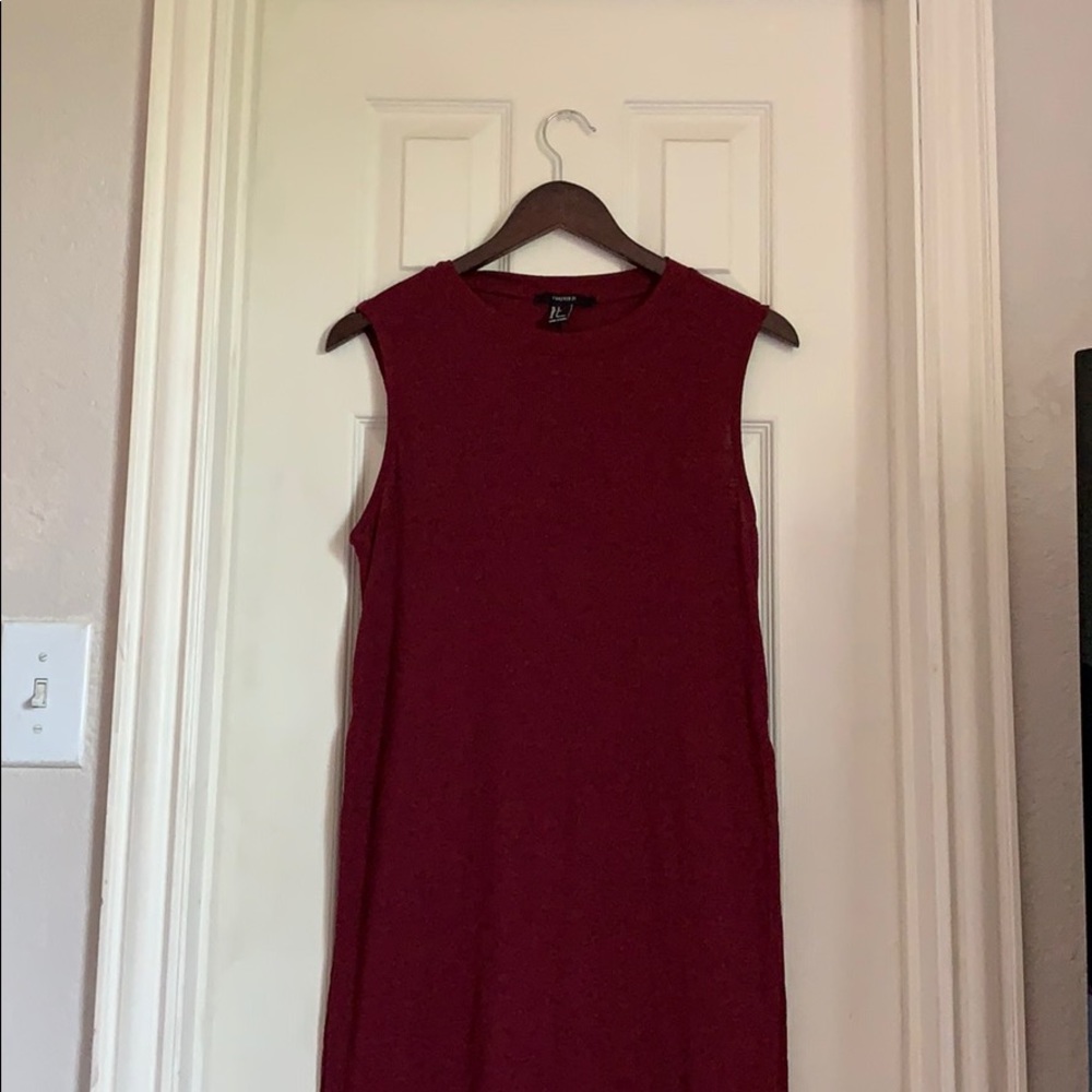 F21- maxi dress high side slits